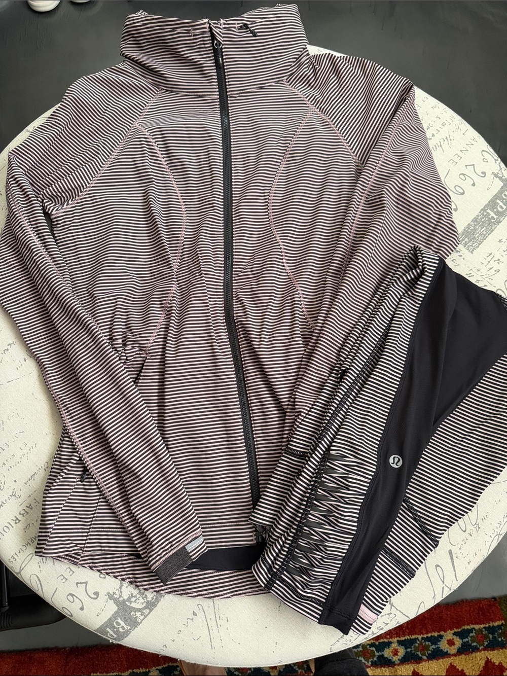 lululemon athletica Striped Full-Zip Utility Jacket & Leggings